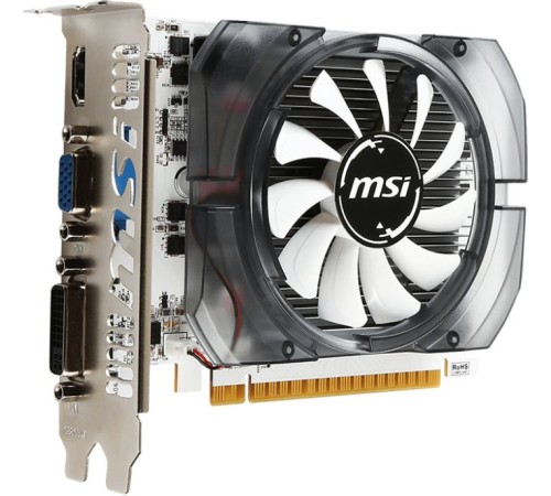 Видеокарта MSI PCI-E N730-2GD3V3 NVIDIA GeForce GT 730 2048Mb 64 GDDR3 902/1600 DVIx1 HDMIx1 CRTx1 HDCP Ret Видеокарта MSI PCI-E N730-2GD3V3 NVIDIA GeForce GT 730 2048Mb 64 GDDR3 902/1600 DVIx1 HDMIx1 CRTx1 HDCP Ret