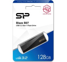 Флеш Диск Silicon Power 128Gb Blaze B07 SP128GBUF3B07V1K USB3.2 черный