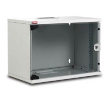 Шкаф коммутационный Lande NetBox Soho (LN-SH07U5430-LG-F0-1) настенный 7U 540x300мм пер.дв.стекл задн.дв.стал.лист несъемн.бок.пан. направл.под закл.гайки 80кг серый 310мм 8.3кг 370мм IP20 сталь