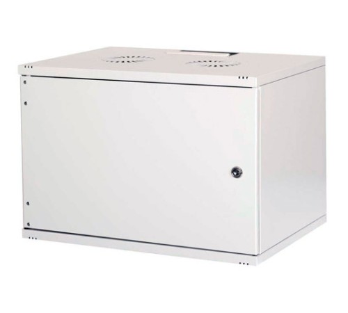Шкаф коммутационный Lande NetBox Soho (LN-SH12U5460-LG-F0-2) настенный 12U 540x600мм пер.дв.металл задн.дв.стал.лист несъемн.бок.пан. направл.под закл.гайки 80кг серый 15.2кг 595мм IP20 сталь