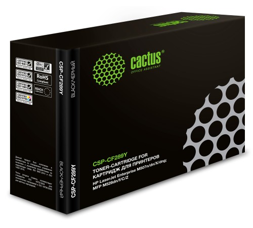 Картридж лазерный Cactus CSP-CF289Y черный (20000стр.) для HP LJ M507/MFP M528