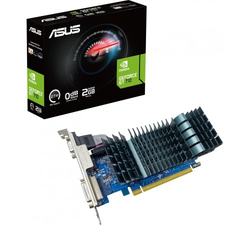 Видеокарта Asus PCI-E GT710-SL-2GD3-BRK-EVO NVIDIA GeForce GT 710 2048Mb 64 DDR3 954/5012 DVIx1 HDMIx1 CRTx1 HDCP Ret low profile Видеокарта Asus PCI-E GT710-SL-2GD3-BRK-EVO NVIDIA GeForce GT 710 2048Mb 64 DDR3 954/5012 DVIx1 HDMIx1 CRTx1 HDCP Ret low profile