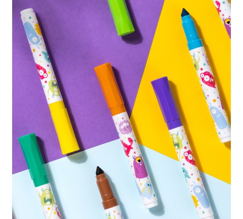 Фломастеры Deli EC155-24 пулевидный пиш. наконечник 24цв. коробка с европодвесом