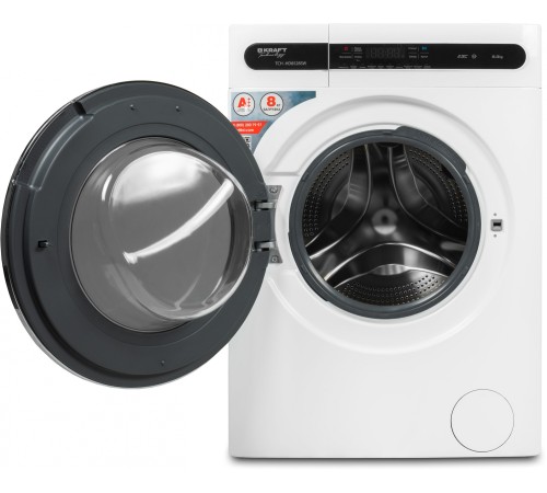 Стиральная машина Kraft TCH-HD8528SW класс: A+++ загр.фронтальная макс.:8кг белый инвертор Стиральная машина Kraft TCH-HD8528SW класс: A+++ загр.фронтальная макс.:8кг белый инвертор