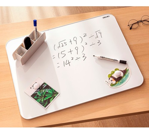 Доска магнитно-маркерная Deli 50026 лак серебристый 60x90см