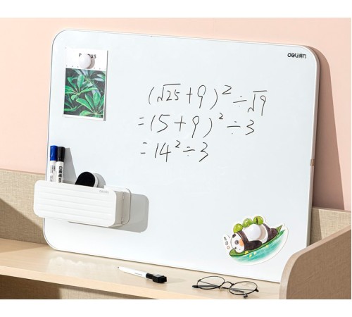 Доска магнитно-маркерная Deli 50026 лак серебристый 60x90см