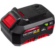 ЗУБР 18В, Li-Ion, 4Ач, тип С1, аккумуляторная батарея. [АКБ-С1-18-4]