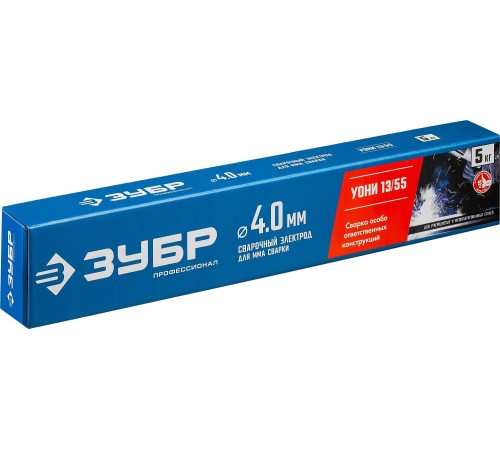 Электроды Зубр Профессионал D4мм L450мм 5000гр (40025-4.0) Электроды Зубр Профессионал D4мм L450мм 5000гр (40025-4.0)