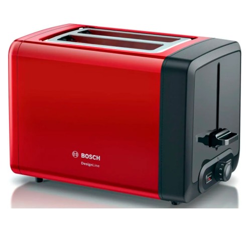 Тостер Bosch TAT4P424 970Вт красный/черный Тостер Bosch TAT4P424 970Вт красный/черный