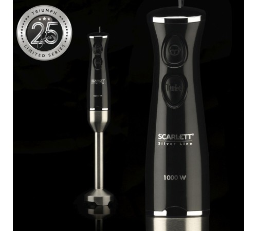 Блендер погружной Scarlett Silver Line SC-HB42F73 1000Вт черный Блендер погружной Scarlett Silver Line SC-HB42F73 1000Вт черный