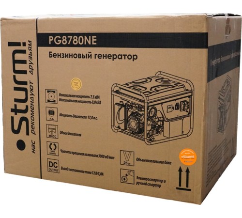 Генератор Sturm! PG8780NE 8кВт Генератор Sturm! PG8780NE 8кВт