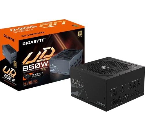 Блок питания Gigabyte ATX 850W GP-UD850GM GP5 80+ gold 24+2x(4+4) pin APFC 120mm fan 8xSATA Cab Manag RTL