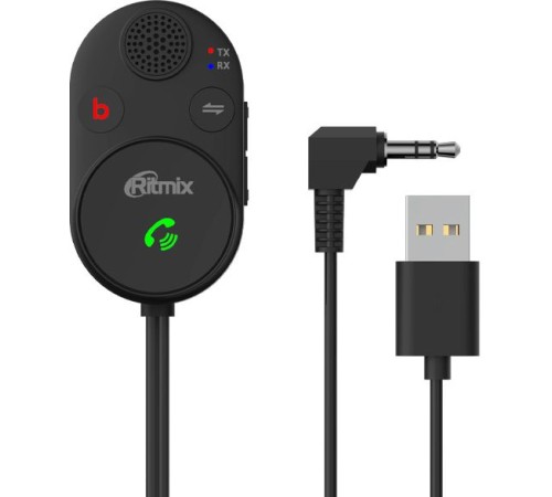 Автомобильный FM-модулятор Ritmix BTR-200 черный BT USB (80002461) Автомобильный FM-модулятор Ritmix BTR-200 черный BT USB (80002461)