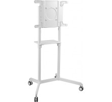 Стойка для телевизора Cactus CS-ST1146WT, 37-70", напольный, мобильный,  белый