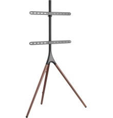 Подставка для телевизора Cactus CS-ST1246BKWN, 45-65", напольный, черный  / орех
