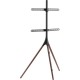 Подставка для телевизора Cactus CS-ST1246BKWN, 45-65", напольный, черный / орех