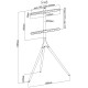 Подставка для телевизора Cactus CS-ST1246WTBCH, 45-65", напольный, белый / береза