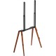 Подставка для телевизора Cactus CS-ST3644BKWN, 43-65", напольный, черный / орех
