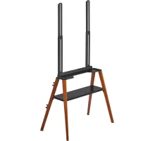 Подставка для телевизора Cactus CS-ST3645BKWN черный/орех 43"-65" макс.40кг напольный