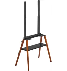 Подставка для телевизора Cactus CS-ST3645BKWN черный/орех 43"-65" макс.40кг напольный
