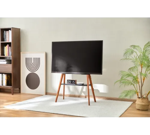 Подставка для телевизора Cactus CS-ST3645BKWN черный/орех 43"-65" макс.40кг напольный Подставка для телевизора Cactus CS-ST3645BKWN черный/орех 43"-65" макс.40кг напольный