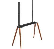 Подставка для телевизора Cactus CS-ST3646BKWN черный/орех 49"-75" макс.40кг напольный