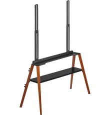 Подставка для телевизора Cactus CS-ST3647BKWN черный/орех 49"-75" макс.40кг напольный