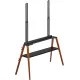 Подставка для телевизора Cactus CS-ST3647BKWN черный/орех 49"-75" макс.40кг напольный
