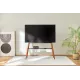 Подставка для телевизора Cactus CS-ST3647BKWN черный/орех 49"-75" макс.40кг напольный