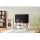 Подставка для телевизора Cactus CS-ST3647BKWN черный/орех 49"-75" макс.40кг напольный