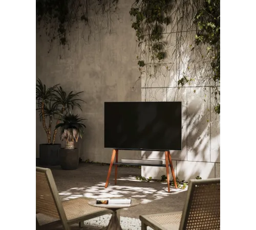Подставка для телевизора Cactus CS-ST3647BKWN черный/орех 49"-75" макс.40кг напольный Подставка для телевизора Cactus CS-ST3647BKWN черный/орех 49"-75" макс.40кг напольный
