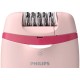 Эпилятор Philips BRE285/00 скор.:2 насад.:5 от электр.сети белый/розовый