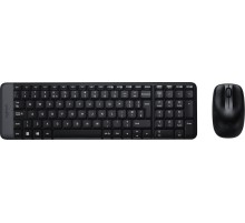 Клавиатура + мышь Logitech MK22 клав:черный мышь:черный USB беспроводная (920-003161)