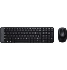 Клавиатура + мышь Logitech MK22 клав:черный мышь:черный USB беспроводная (920-003161)