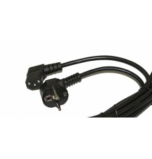 Шнур питания Hyperline PWC-IEC13A-SHM-5.0-BK Schuko-C13 проводник.:3x1.0мм2 5м 10А (упак.:1шт) черный