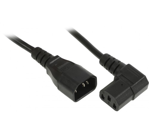 Шнур питания Hyperline PWC-IEC13A-IEC14-3.0-BK C13-С14 проводник.:3x1.0мм2 3м 10А (упак.:1шт) черный