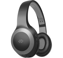 Гарнитура накладные Digma BT-15 черный/серый беспроводные bluetooth оголовье (BT-15BG)