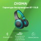 Гарнитура накладные Digma BT-15 черный/голубой беспроводные bluetooth оголовье (BT-15BLB)