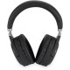Гарнитура накладные Digma BT-16 черный беспроводные bluetooth оголовье (BT-16B)