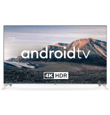 Телевизор QLED Hyundai 75" H-LED75QBU7500 Android TV Frameless черный/серебристый 4K Ultra HD 60Hz DVB-T DVB-T2 DVB-C DVB-S DVB-S2 USB WiFi Smart TV