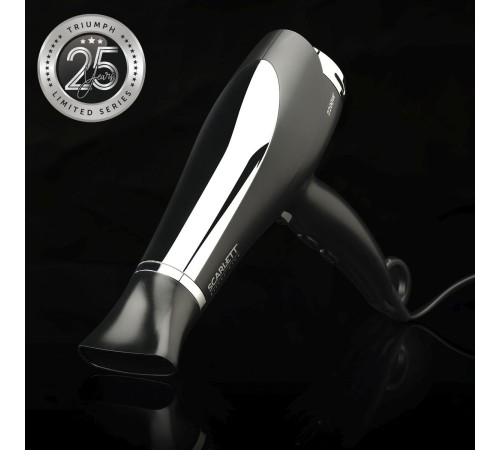 Фен Scarlett SC-HD70I76 2200Вт черный/серебристый