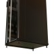 WRline Шкаф напольный 19-дюймовый, 42U, 2055x600x600 мм , передняя стеклянная дверь со стальными перфорированными боковинами, задняя дверь сплошная, цвет черный (RAL 9004) (разобранный)