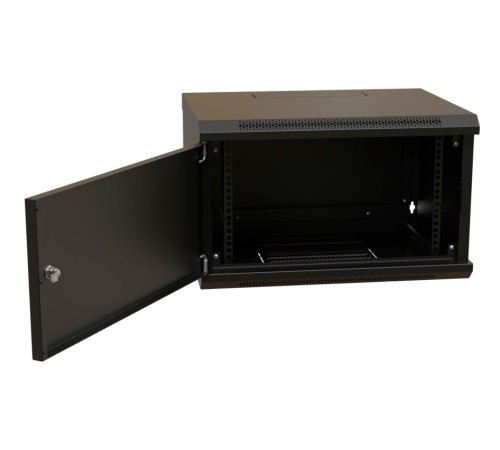 WRline Шкаф настенный 19-дюймовый (19"), 6U, 367х600х600мм, металлическая передняя дверь с замком, две боковые панели, цвет черный (RAL 9004) (разобранный) WRline Шкаф настенный 19-дюймовый (19"), 6U, 367х600х600мм, металлическая передняя дверь с замком, две боковые панели, цвет черный (RAL 9004) (разобранный)