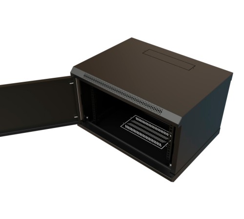 WRline Шкаф настенный 19-дюймовый (19"), 9U, 500х600х450мм, металлическая передняя дверь с замком, две боковые панели, цвет черный (RAL 9004) (разобранный) WRline Шкаф настенный 19-дюймовый (19"), 9U, 500х600х450мм, металлическая передняя дверь с замком, две боковые панели, цвет черный (RAL 9004) (разобранный)
