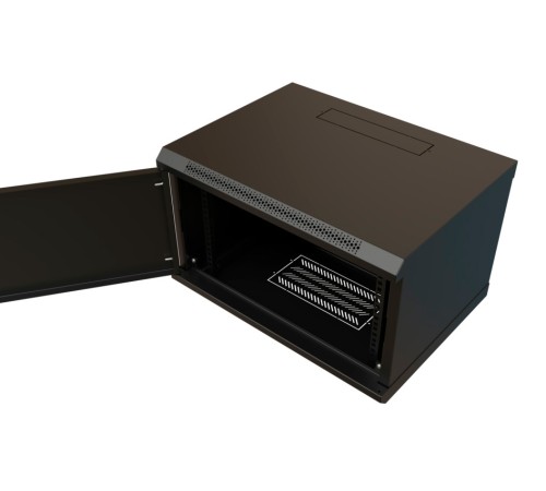 WRline Шкаф настенный 19-дюймовый (19"), 9U, 500х600х600мм, металлическая передняя дверь с замком, две боковые панели, цвет черный (RAL 9004) (разобранный) WRline Шкаф настенный 19-дюймовый (19"), 9U, 500х600х600мм, металлическая передняя дверь с замком, две боковые панели, цвет черный (RAL 9004) (разобранный)