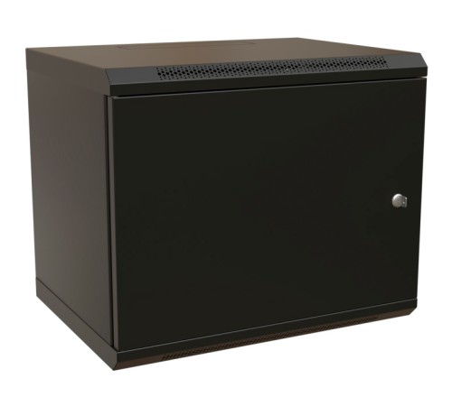 WRline Шкаф настенный 19-дюймовый (19"), 15U, 775х600х600мм, металлическая передняя дверь с замком, две боковые панели, цвет черный (RAL 9004) (разобранный) WRline Шкаф настенный 19-дюймовый (19"), 15U, 775х600х600мм, металлическая передняя дверь с замком, две боковые панели, цвет черный (RAL 9004) (разобранный)