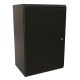 WRline Шкаф настенный 19-дюймовый (19"), 22U, 1086х600х450мм, металлическая передняя дверь с замком, две боковые панели, цвет черный (RAL 9004) (разобранный)