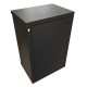 WRline Шкаф настенный 19-дюймовый (19"), 22U, 1086х600х450мм, металлическая передняя дверь с замком, две боковые панели, цвет черный (RAL 9004) (разобранный)