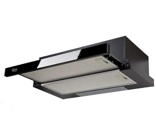 Вытяжка встраиваемая Oasis UV-60G (F) черный управление: кнопочное (1 мотор) Вытяжка встраиваемая Oasis UV-60G (F) черный управление: кнопочное (1 мотор)