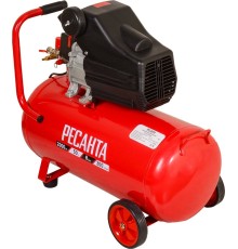 Компрессор поршневой Ресанта КП-50/300М масляный 300л/мин 50л 2000Вт красный/черный